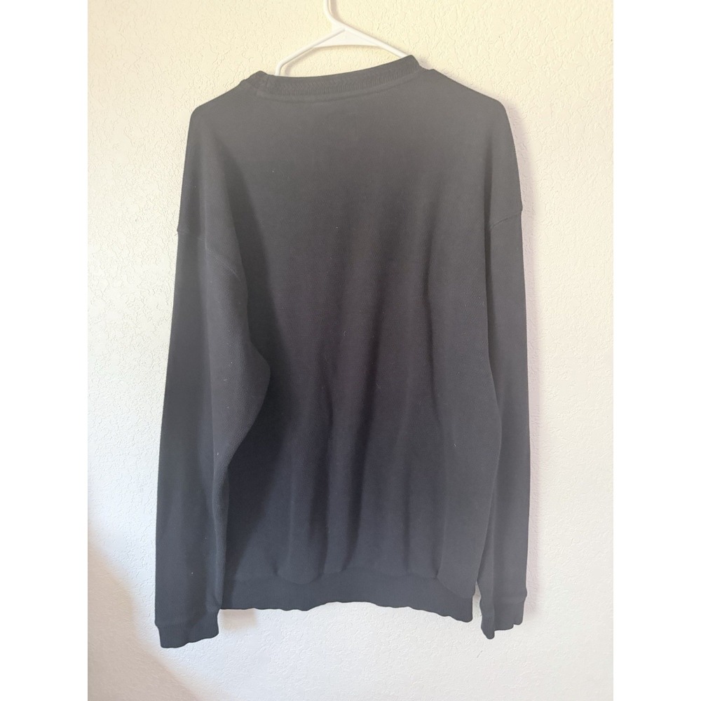 Pebble Beach Golf Sweater Men's Large Black Crewneck Embroidered Logo Pullover - Picture 7 of 12
